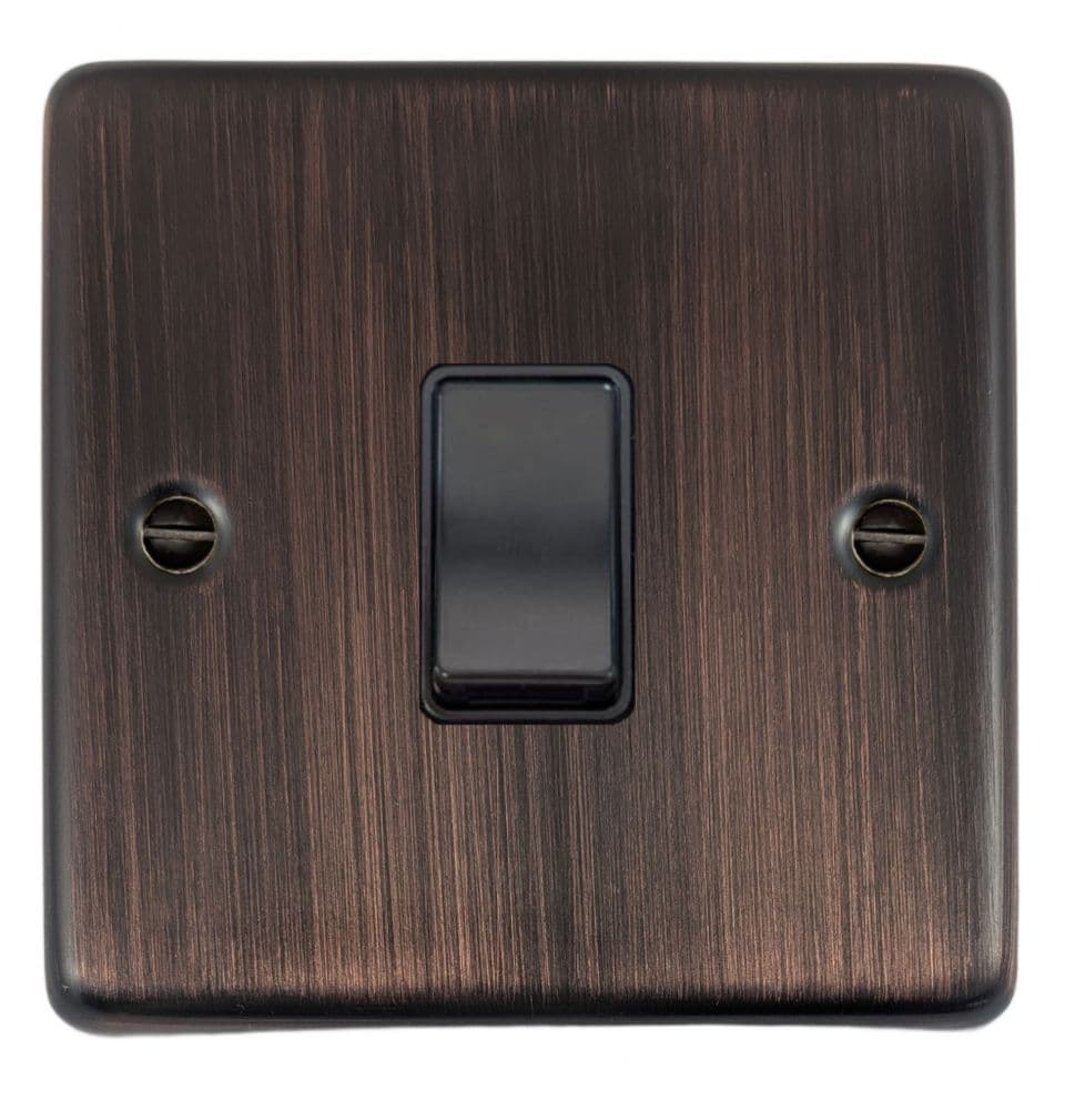 G&H CAC5B Standard Plate Antique Copper 1 Gang Intermediate Rocker ...