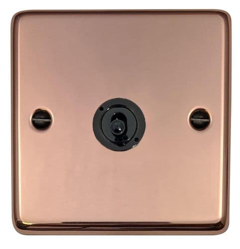 G&H CBC385-FBK Standard Plate Bright Copper 1 Gang Intermediate Toggle Light Switch