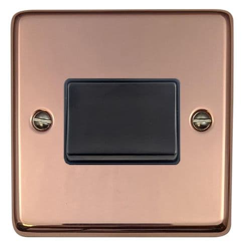 G&H CBC69B Standard Plate Bright Copper 1 Gang Triple Pole 10A Fan Isolator Switch