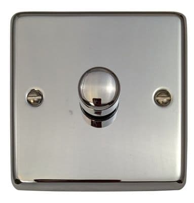 G&H CC521 Standard Plate Polished Chrome 1 Gang 1 or 2 Way LED Dimmer Switch