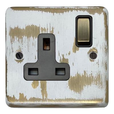 G&H CDB309 Standard Plate Dover Bronze 1 Gang Single 13A Switched Plug Socket