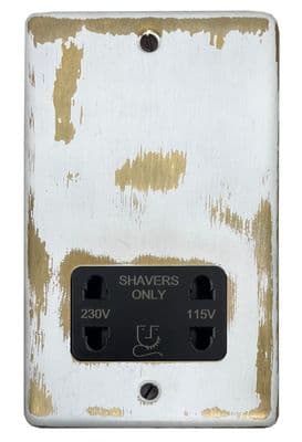 G&H CDB30B Standard Plate Dover Bronze Dual Voltage Shaver Socket 115-230V
