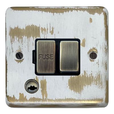 G&H CDB356 Standard Plate Dover Bronze 1 Gang Fused Spur 13A Switched & Flex Outlet