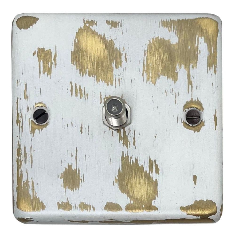 G&H CDB37 Standard Plate Dover Bronze 1 Gang Single Satellite Point Socket