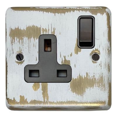 G&H CDB9B Standard Plate Dover Bronze 1 Gang Single 13A Switched Plug Socket