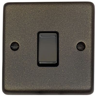 G&H CG305 Standard Plate Graphite 1 Gang Intermediate Rocker Light Switch