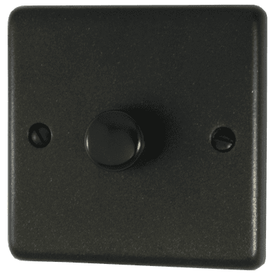 G&H CG521-FBK Standard Plate Graphite 1 Gang 1 or 2 Way LED Dimmer Switch