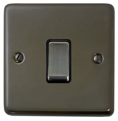 G&H CMBZ305-AB Standard Plate Medium Bronze 1 Gang Intermediate Rocker Light Switch