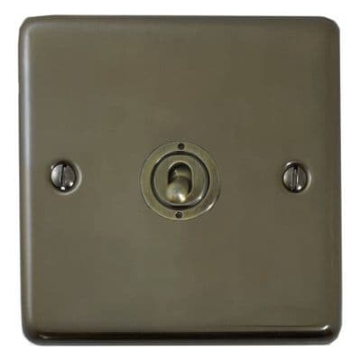 G&H CMBZ385-AB Standard Plate Medium Bronze 1 Gang Intermediate Toggle Light Switch