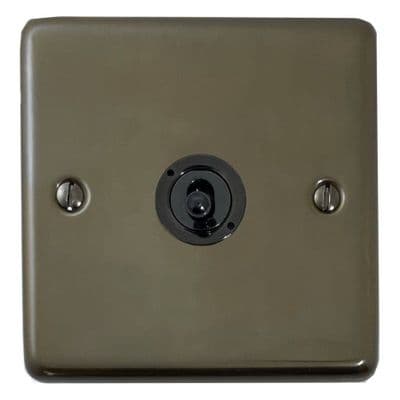 G&H CMBZ385-FBK Standard Plate Medium Bronze 1 Gang Intermediate Toggle Light Switch