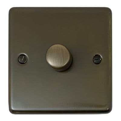 G&H CMBZ521-AB Standard Plate Medium Bronze 1 Gang 1 or 2 Way LED Dimmer Switch