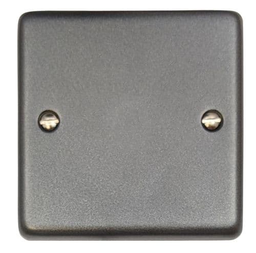 G&H CP31 Standard Plate Pewter 1 Gang Single Blank Plate