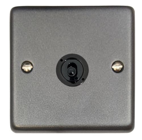G&H CP381-FBK Standard Plate Pewter 1 Gang 2 Way Toggle Light Switch