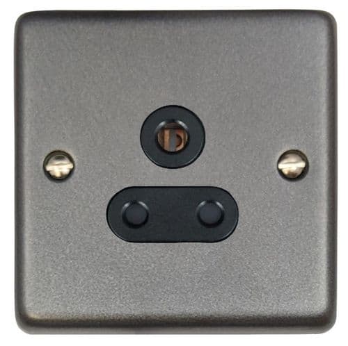 G&H CP59B Standard Plate Pewter 1 Gang Single 5 Amp Plug Socket