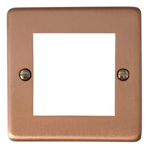 G&H CRG162 Standard Plate Rose Gold 1 Gang 2 Module Euro Plate