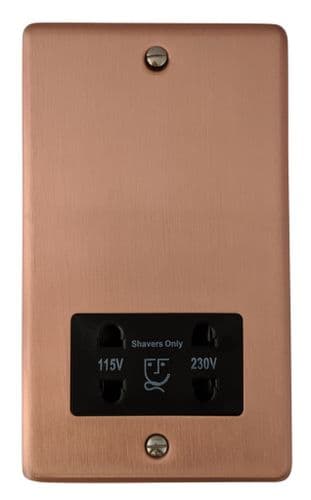 G&H CRG30B Standard Plate Rose Gold Dual Voltage Shaver Socket 115-230V