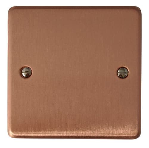 G&H CRG31 Standard Plate Rose Gold 1 Gang Single Blank Plate