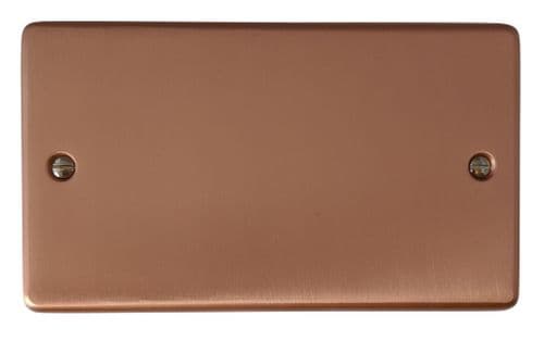 G&H CRG32 Standard Plate Rose Gold 2 Gang Double Blank Plate