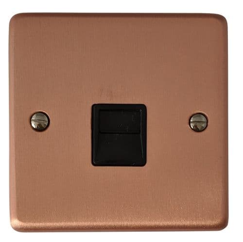 G&H CRG34B Standard Plate Rose Gold 1 Gang Slave BT Telephone Socket