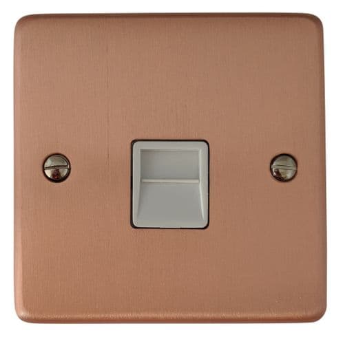 G&H CRG34W Standard Plate Rose Gold 1 Gang Slave BT Telephone Socket
