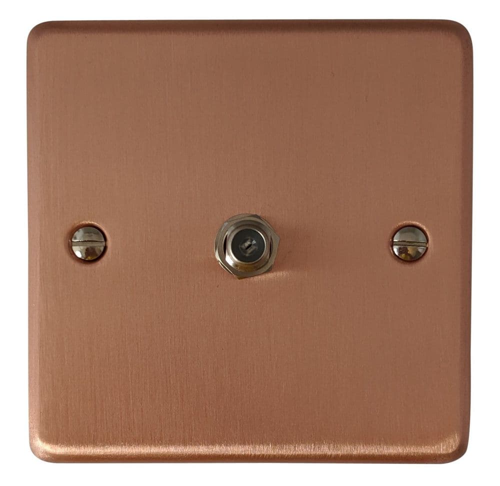 G&H CRG37 Standard Plate Rose Gold 1 Gang Single Satellite Point Socket