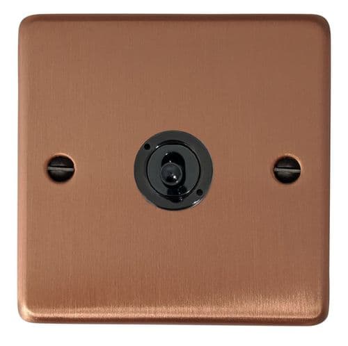 G&H CRG381-FBK Standard Plate Rose Gold 1 Gang 1 or 2 Way Toggle Light Switch