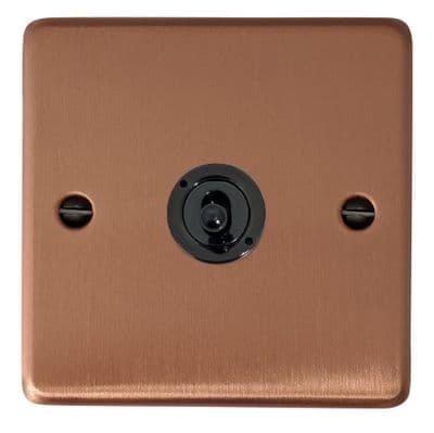 G&H CRG385-FBK Standard Plate Rose Gold 1 Gang Intermediate Toggle Light Switch