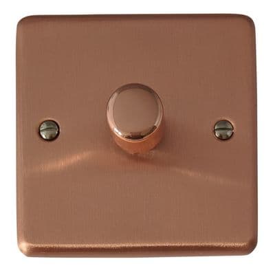G&H CRG521 Standard Plate Rose Gold 1 Gang 1 or 2 Way LED Dimmer Switch