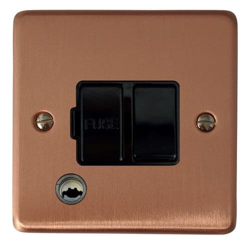 G&H CRG56B Standard Plate Rose Gold 1 Gang Fused Spur 13A Switched & Flex Outlet