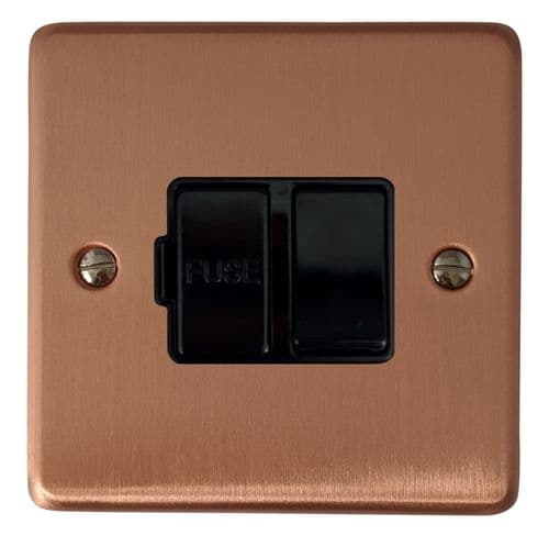 G&H CRG57B Standard Plate Rose Gold 1 Gang Fused Spur 13A Switched