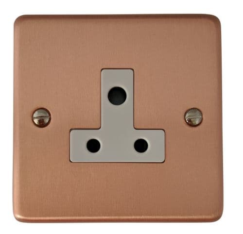 G&H CRG59W Standard Plate Rose Gold 1 Gang Single 5 Amp Plug Socket