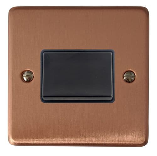 G&H CRG69B Standard Plate Rose Gold 1 Gang Triple Pole 10A Fan Isolator Switch