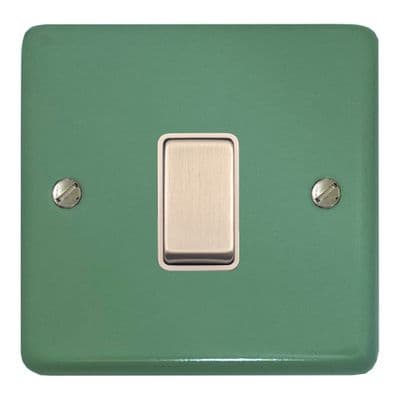 G&H CSG205-SC Standard Plate Sage Green 1 Gang Intermediate Rocker Light Switch
