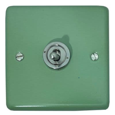 G&H CSG381-SS Standard Plate Sage Green 1 Gang 1 or 2 Way Toggle Light Switch