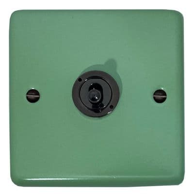 G&H CSG385-FBK Standard Plate Sage Green 1 Gang Intermediate Toggle Light Switch