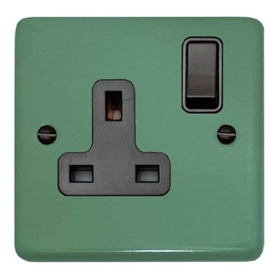 G&H CSG9B Standard Plate Sage Green 1 Gang Single 13A Switched Plug Socket