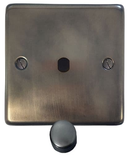 G&H CSL11-PK Standard Plate Slate 1 Gang Dimmer Plate Only inc Dimmer Knobs