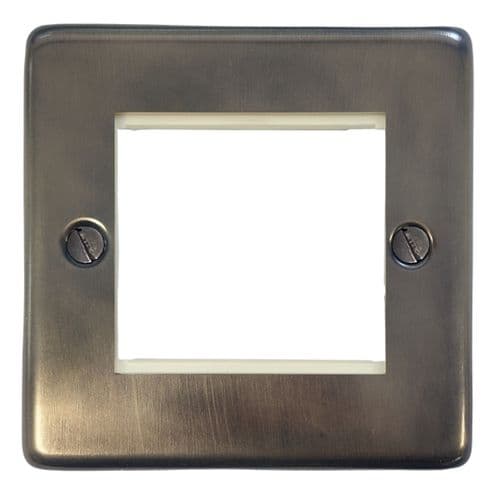 G&H CSL162 Standard Plate Slate 1 Gang 2 Euro Module Plate