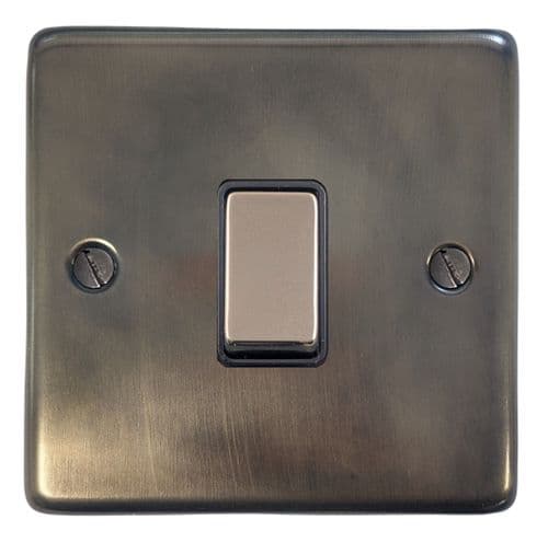 G&H CSL305 Standard Plate Slate 1 Gang Intermediate Rocker Light Switch