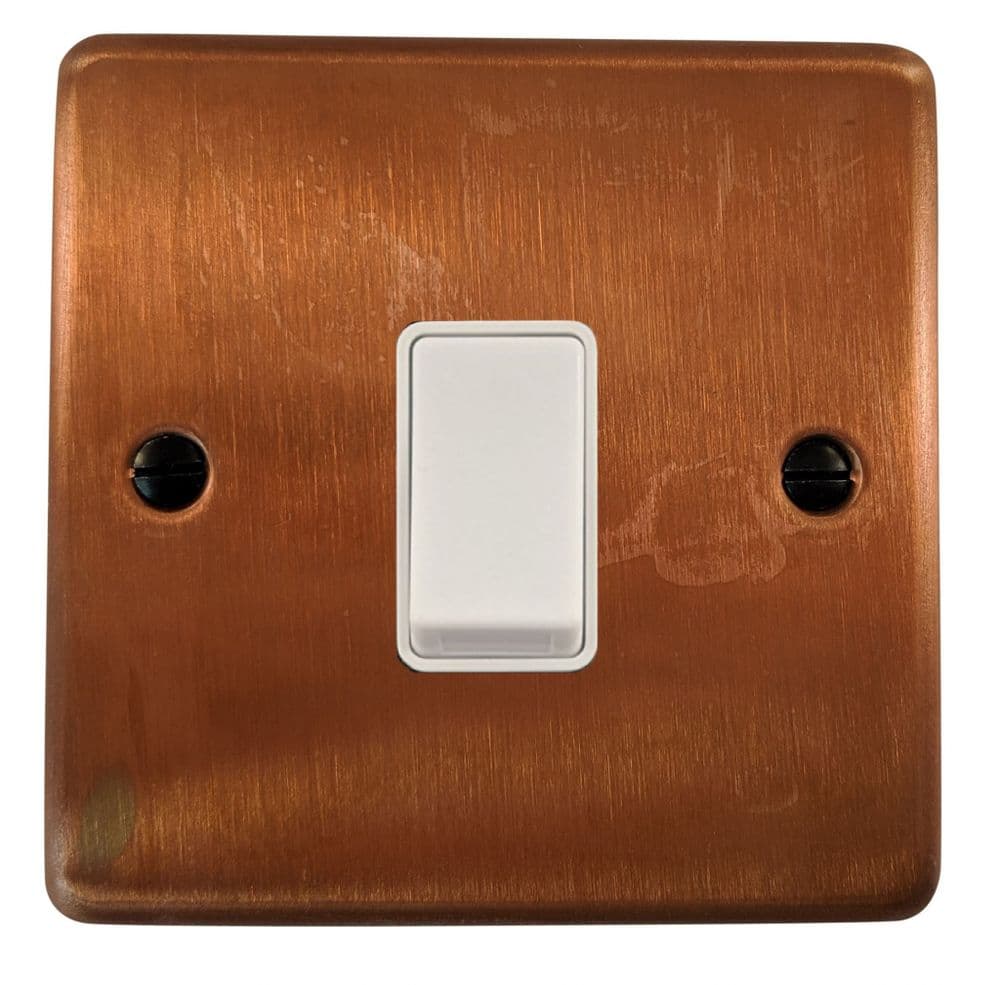 G&H CTC5W Standard Plate Tarnished Copper 1 Gang Intermediate Rocker ...