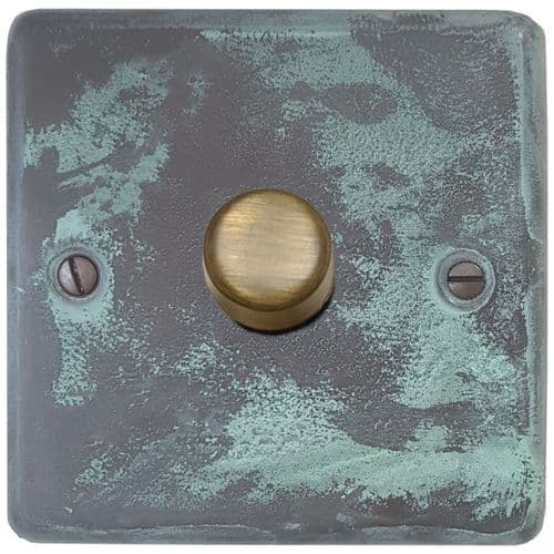G&H CV521-AB Standard Plate Verdigris 1 Gang 1 or 2 Way LED Dimmer Switch