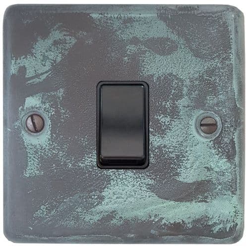 G&H CV5B Standard Plate Verdigris 1 Gang Intermediate Rocker Light Switch