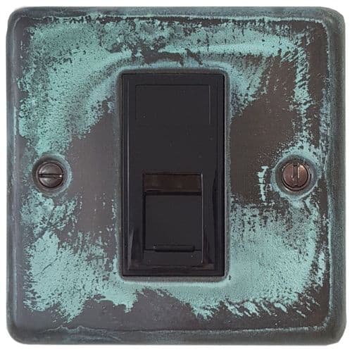 G&H CV61B Standard Plate Verdigris 1 Gang RJ45 Cat5e Data Socket