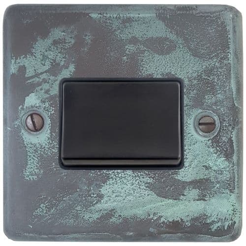 G&H CV69B Standard Plate Verdigris 1 Gang Triple Pole 10A Fan Isolator Switch