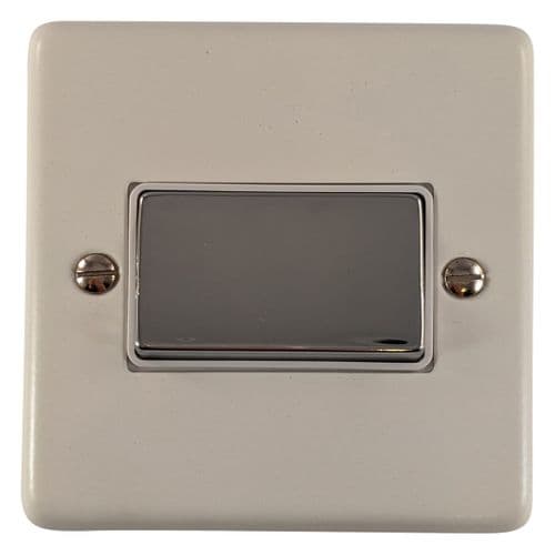 G&H CW269-PC Standard Plate Matt White 1 Gang Triple Pole 10A Fan Isolator Switch