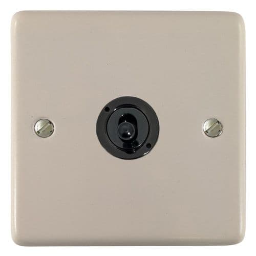 G&H CW385-FBK Standard Plate Matt White 1 Gang Intermediate Toggle Light Switch
