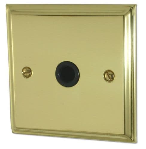G&H DB79B Deco Plate Polished Brass 1 Gang Flex Outlet Plate