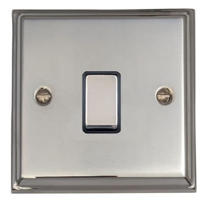 G&H DC305 Deco Plate Polished Chrome 1 Gang Intermediate Rocker Light Switch