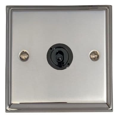 G&H DC381-FBK Deco Plate Polished Chrome 1 Gang 2 Way Toggle Light Switch