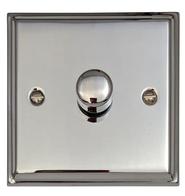 G&H DC521 Deco Plate Polished Chrome 1 Gang 1 or 2 Way LED Dimmer Switch